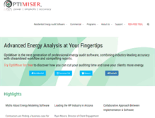 Tablet Screenshot of optimiserenergy.com
